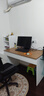 松柏客实木伸缩书桌书架一体桌子电脑桌卧室家用学生学习桌书房写字桌 茉莉白配胡桃色1.2米 左柜【包送装】 实拍图