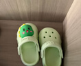 牧童儿童拖鞋夏男宝宝洞洞鞋软底女童卡通洗澡婴幼儿家居鞋奶龙绿140 实拍图