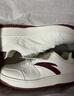 安踏元年丨女鞋板鞋春季厚底增高休闲鞋小白鞋平底白色百搭运动鞋女 【元年】象牙白/绛红色-7 38.5 实拍图