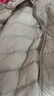 鸭鸭（YAYA）佟丽娅同款轻薄羽绒服女新款秋冬季休闲短款连帽轻便韩版排骨外套 米白色 L 实拍图