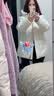 波司登极寒90鹅绒反季羽绒服女士高充绒加厚连帽冬季外套商场同款 实拍图