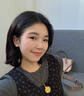 中国黄金（CHINA GOLD）八宝罗盘黄金项链女国风百搭足金圆盘吊坠首饰节日生日礼物送老婆 【中金礼盒】八宝罗盘项链【棕绳】 约2.1g 实拍图