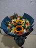 艾斯维娜鲜花速递向日葵混搭花束生日礼物全国同城配送 向日葵香槟韩式花束 实拍图