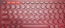 罗技（Logitech）时尚系列 K380 无线键盘 蓝牙办公键盘 女友 便携超薄键盘 笔记本键盘 红色 实拍图