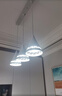 雷士（NVC）雷士照明LED餐吊灯餐厅吧台灯具现代简约铁艺三头吊灯 白色 实拍图