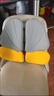 诺泰人体工学靠垫办公室护腰靠背垫靠垫久坐腰垫座椅腰靠送礼K09 活力黄色（pu皮） 实拍图