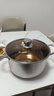 中诺316特厚食品级不锈钢汤锅家用炖汤煮粥锅煲火锅蒸锅燃气炉电磁炉 汤锅 24cm 实拍图