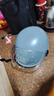 Andes HELMET3C认证电动摩托车头盔男女四季通用夏季透气防晒安全帽电瓶车骑行半盔 磨砂灰色【透明短】 均码 实拍图