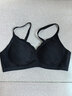 京东京造26新品零压无痕文胸无托软支撑提花内衣女士无钢圈文胸罩 黑色M 实拍图