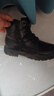 回力男鞋冬季加绒保暖马丁靴户外运动高帮工装靴 黑色（加绒）45 实拍图