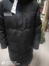 雪中飞秋冬新款时尚休闲舒适廓形男士“H”版型印花立领连帽羽绒服男 黑色|8056 2XL /185/104A 实拍图