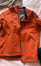 鸭鸭王一博同款冰壳冲锋衣羽绒服男冬季新款三合一户外三防情侣女外套 焦橙色 L /175 实拍图