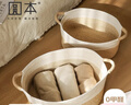 圆本床头衣柜棉线绳手工编织收纳筐杂物零食玩具储物篮衣服整理框家用 实拍图