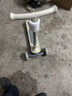 酷骑儿童滑板车Q1溜溜车折叠款重力转向发光轮3-10岁生日礼物物苍穹灰 实拍图