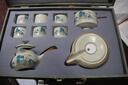 瓷牌茗茶具（cipaiming teaset）汝窑自动茶具套装家用懒人泡茶神器办公室会客功夫茶杯茶壶整套 米黄锦绣江山自动6杯礼盒 8件 实拍图