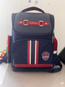 剑桥树书包小学生男孩1-3-6年级儿童减负护脊大容量双肩包 大码藏青红 实拍图