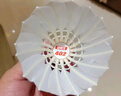 红双喜（DHS）羽毛球402A羽球训练比赛耐打复合软木优质鹅毛 6只装 实拍图