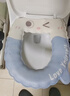 雅高马桶垫坐便垫 秋冬马桶圈防水反复水洗贴家用保暖粘贴式EVA2个装 实拍图