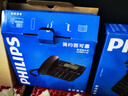 飞利浦（PHILIPS）电话机座机 固定电话 办公家用 家庭有线电话 来电显示 双接口 免电池 CORD118黑色 实拍图