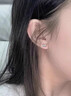 芯奢纯银999足银针蝴蝶耳钉女士耳骨钉高级耳环精致小巧养耳洞不过敏 一对+精美礼盒 实拍图