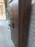 易宝林衣柜现代简约翻开门大衣柜胡桃色板式衣柜卧室家用出租房挂衣柜子 80CM胡桃色丨两门+送货上门 实拍图