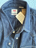 Levi's李维斯男士经典宽松蓝色牛仔衬衫时尚简约美式水洗情侣外套 深蓝色 M 实拍图
