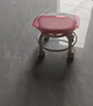 亚克力小凳子静音带万向轮儿童学步凳网红小椅子滑轮矮凳浴室凳 颜色随机【活动款】 实拍图
