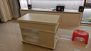 沙发边几可移动茶几小户型客厅边柜多功能茶桌升降折叠实木角几 白色 带升降：700*400*546 实拍图