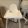 宜家（IKEA）ANTILOP安迪洛高脚椅宝宝餐椅婴儿餐椅儿童椅学坐椅多功能椅子 白色含托盘 实拍图