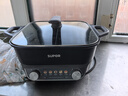 苏泊尔（SUPOR）电火锅家用鸳鸯锅多功能锅电煮锅煎烤机电热锅不粘锅大火力火锅专用锅涮肉锅可烤肉左右分区控温 6L 【H60FK160Y】2200W一体双控 实拍图