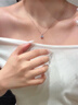 钻途人工培育钻石项链高级感女生精致单钻锁骨链s925银送女友生日礼物 50分莫桑钻/D/3EX/VVS1/GRA证 实拍图