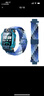 迪普尔小天才电话手表表带磁吸闪扣式弹力编制透气款表带z6/z5a/q1c/z7/z9/y03/z8/d3/z8腕带通用-炫彩蓝 实拍图