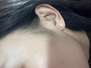 DAISY DREAMS999银彩色淡水珍珠耳钉女养耳洞睡觉免摘耳环小众高级耳饰 3mm白色淡水珍珠【999银】 实拍图