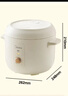美的（Midea）电饭煲家用2L小型1-2人宿舍一人食小米粥煲汤蒸饭上蒸下煮一键煮饭智能保温迷你高颜值电饭锅JA202 实拍图