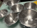 食品不锈钢盆洗菜和面打蛋家用厨房凉拌沙拉料理盆直边盆碗猪油盆 17-19-22三件套 实拍图