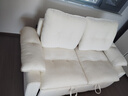 法莎蒂云漫可拆洗沙发床单双人可卧两用床小户型折叠沙发简约书房 1.6米双人位【半拆洗设计 告别污渍烦恼】 【雪尼尔婴儿绒】无粉竹炭海绵+天然异色羽绒（白色） 实拍图