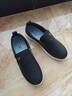 回力帆布鞋男轻便夏季低帮一脚蹬老北京布鞋休闲鞋子男板鞋豆豆懒人鞋 黑色HL6249 42 实拍图