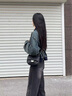 viney斜挎包包女包牛皮链条包轻奢单肩包生日母亲节礼物实用送妈妈 【黑色】高档品牌小方包 实拍图