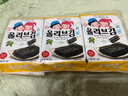 ZEK韩国原装进口 橄榄油海苔紫菜包饭寿司即食烤海苔 儿童零食4g*3包 实拍图