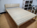 标勋实木床双人1.8米现代简约1.5米家用主卧大床出租屋床1.2m单人床 【床腿40cm高】【满铺】单床 1500mm*2000mm【推荐】 实拍图