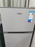 美的（Midea）112L两门小冰箱灰色双温小冰箱迷你家用宿舍租房灵活摆放节能低音深冷速冻 BCD-112CM 实拍图