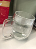 GLASSLOCK水杯双层玻璃杯家用茶杯耐冷热带把手防烫办公室隔热咖啡杯290ml 实拍图
