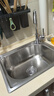卓浴卫浴水槽单槽304不锈钢灶台厨房洗菜盆洗碗池洗菜池一体盆水盆 豪华版50*40水槽套装（201加厚） 实拍图