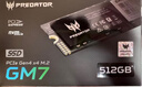 宏碁掠夺者（PREDATOR）512G SSD固态硬盘 M.2接口(NVMe协议) GM7系列｜NVMe PCIe 4.0读速7200MB/s  AI电脑存储配件 实拍图