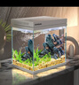 森森（SUNSUN）超白鱼缸一体缸自循环客厅水族箱桌面家用懒人免换水小型金鱼缸 超白HEJ250标配 带滤材+棉 实拍图