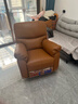 芝华仕（CHEERS）头等舱皮单椅简约多功能躺摇转单人沙发懒人椅K1232电动橙 实拍图