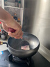 哥思顿章丘大肚锅手工锻打老式炒锅无涂层不粘辅食锅 鱼鳞款28cm 实拍图