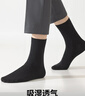 京东京造【10A抑菌袜】新疆棉四季秋冬吸汗休闲袜透气简约黑5双 实拍图