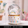 IMVE爱莎水晶球音乐盒 儿童小女孩生日礼物/女生八音盒新年礼物玩具 月亮独角兽（灯光+音乐+飘雪） 实拍图