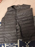 京东京造【零压排骨羽绒】轻薄羽绒服男外套冬季防钻绒马甲背心 曜石黑 L 实拍图